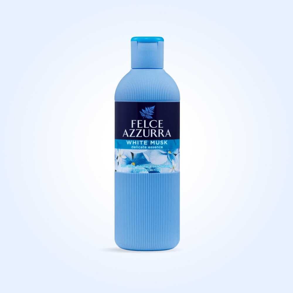 Felce Azzurra White Musk | جل استحمام المسك الأبيض والنقاء الفريد 🛁🌸