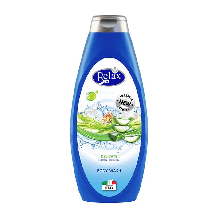 غسول الجسم Relax Delicate - انتعاش وترطيب بخلاصة الصبار 750 مل